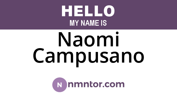 Naomi Campusano