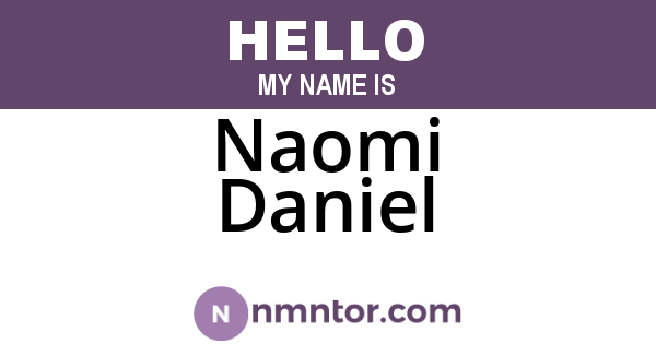 Naomi Daniel