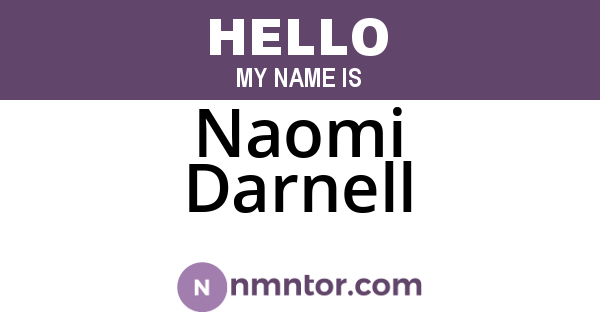 Naomi Darnell