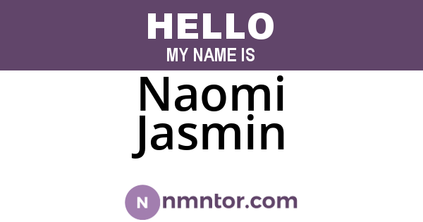 Naomi Jasmin