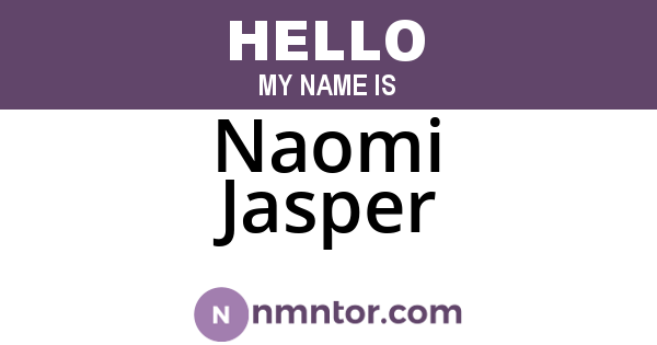 Naomi Jasper