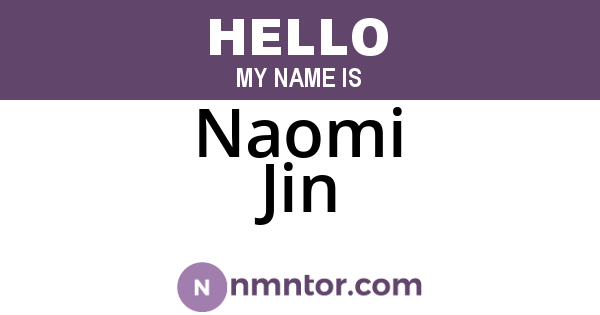 Naomi Jin