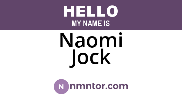 Naomi Jock
