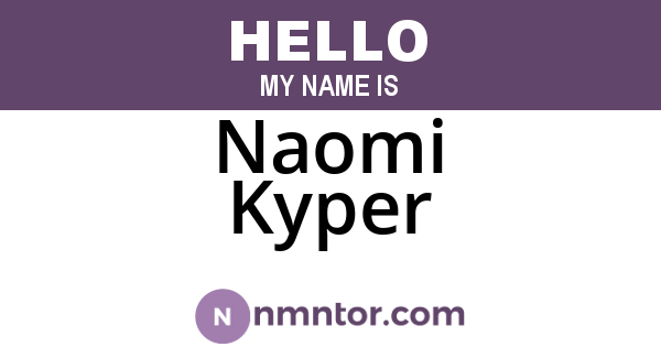Naomi Kyper