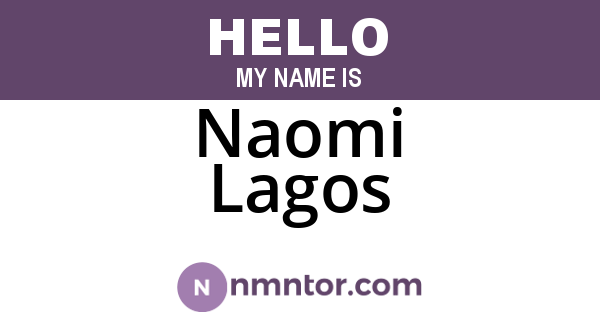 Naomi Lagos