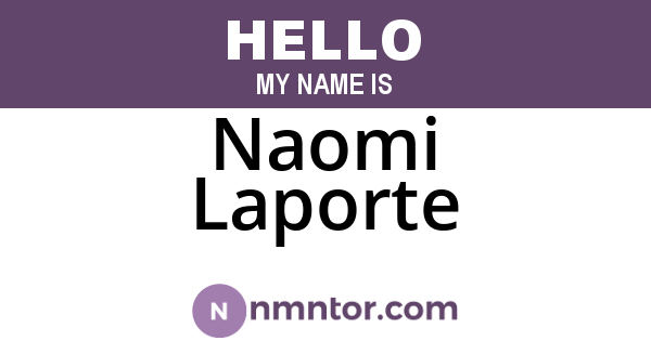 Naomi Laporte