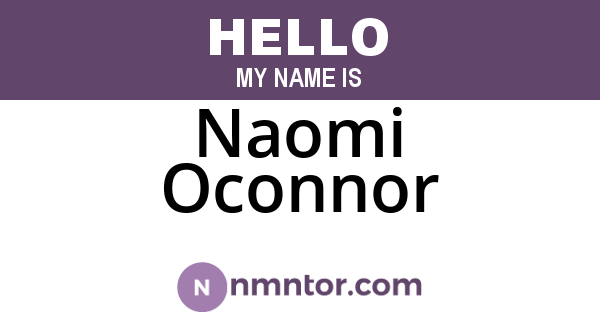 Naomi Oconnor