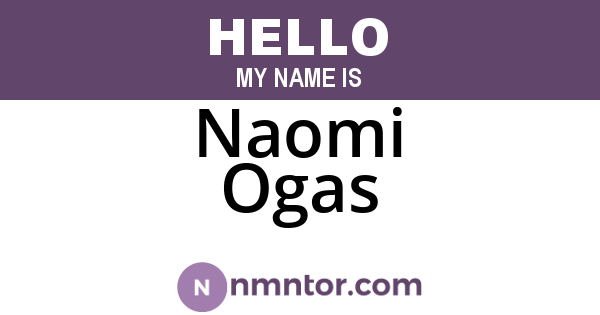 Naomi Ogas