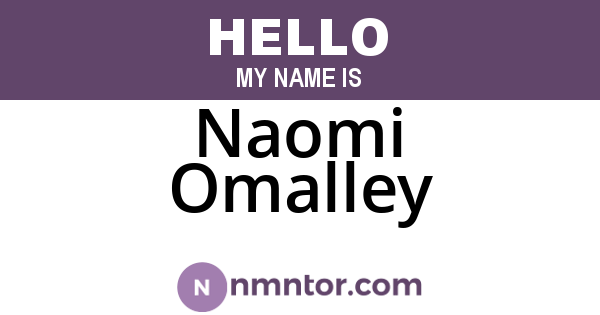 Naomi Omalley