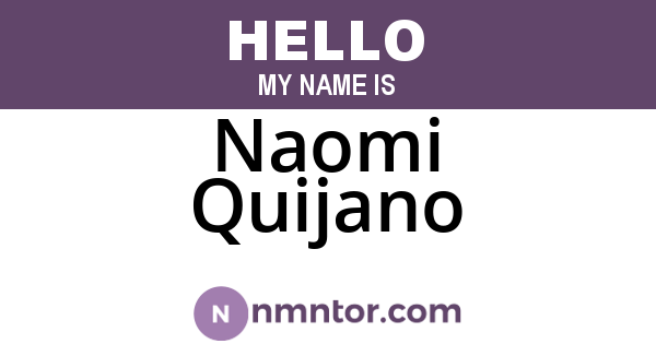 Naomi Quijano