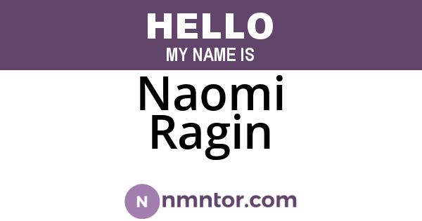 Naomi Ragin