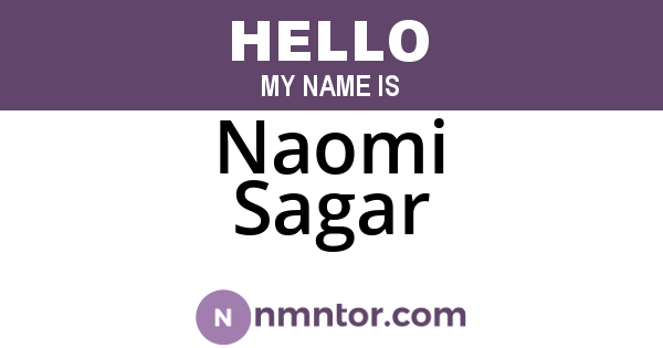 Naomi Sagar