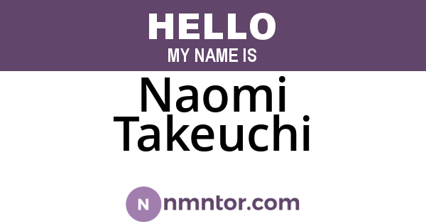 Naomi Takeuchi