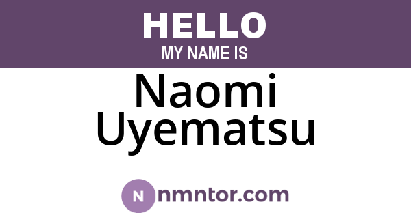Naomi Uyematsu