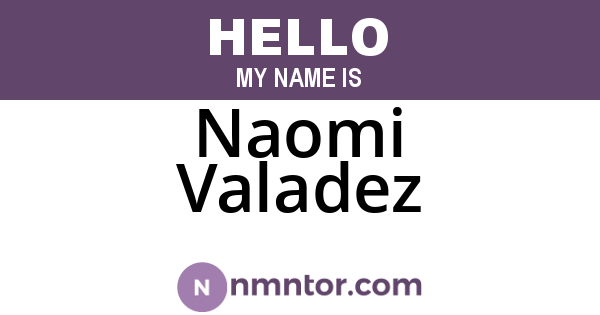 Naomi Valadez