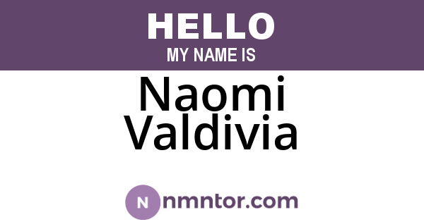 Naomi Valdivia