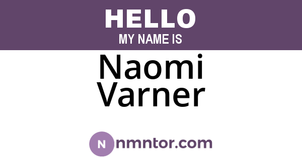 Naomi Varner