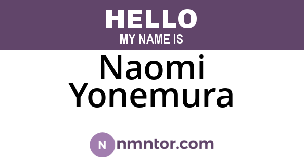 Naomi Yonemura