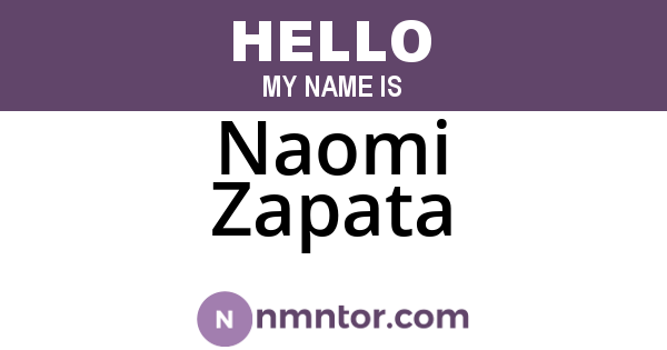 Naomi Zapata
