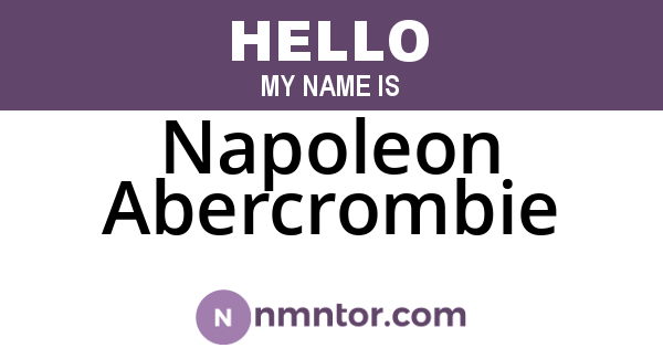 Napoleon Abercrombie
