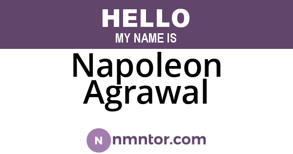 Napoleon Agrawal