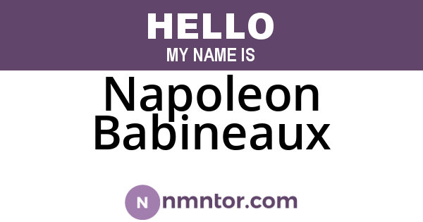 Napoleon Babineaux