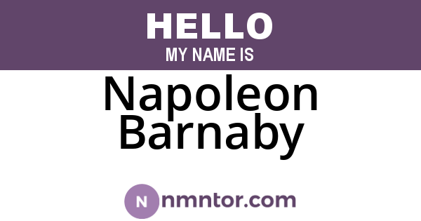 Napoleon Barnaby