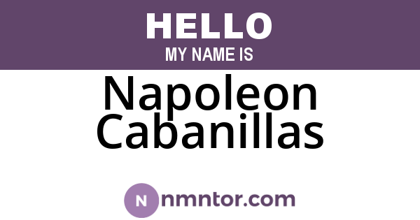 Napoleon Cabanillas