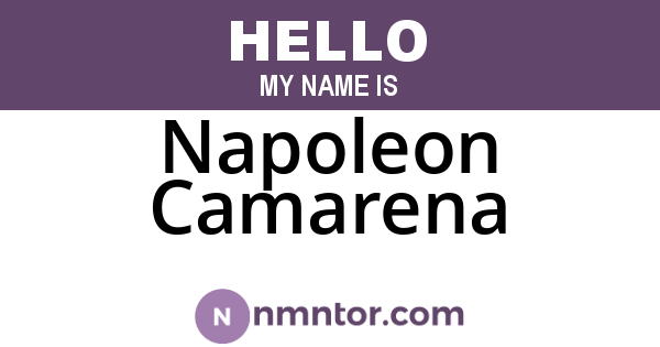 Napoleon Camarena