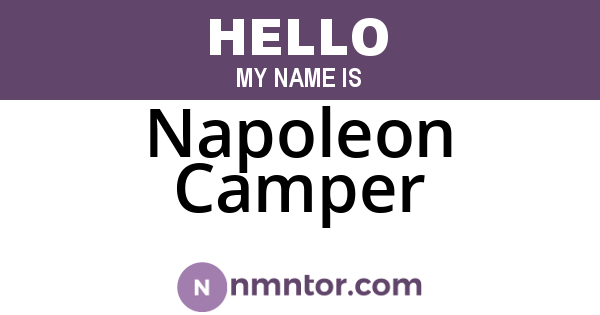Napoleon Camper