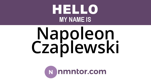 Napoleon Czaplewski