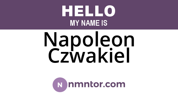 Napoleon Czwakiel