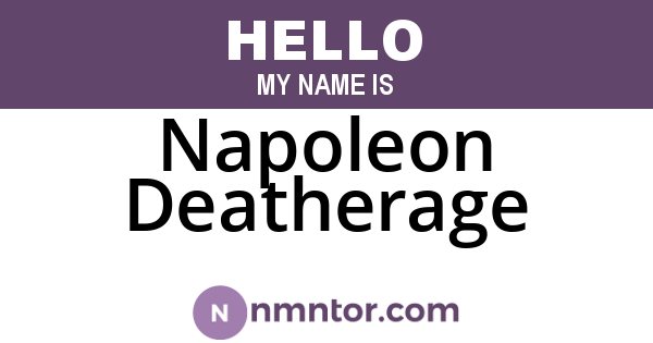 Napoleon Deatherage