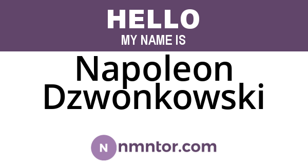 Napoleon Dzwonkowski