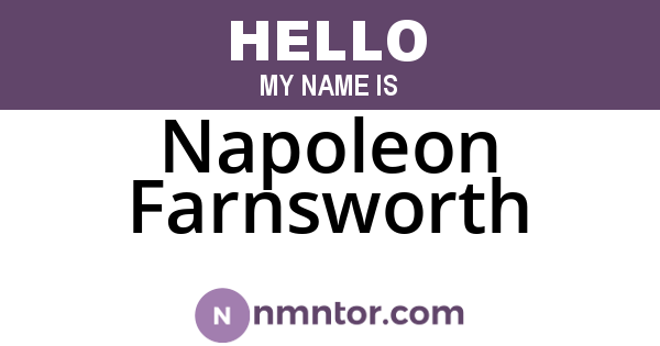 Napoleon Farnsworth