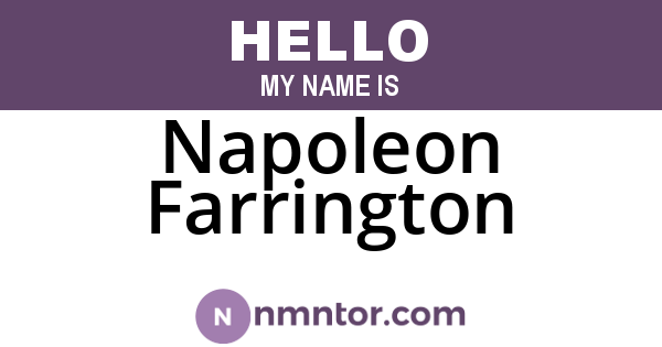 Napoleon Farrington