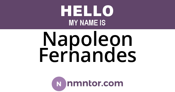 Napoleon Fernandes