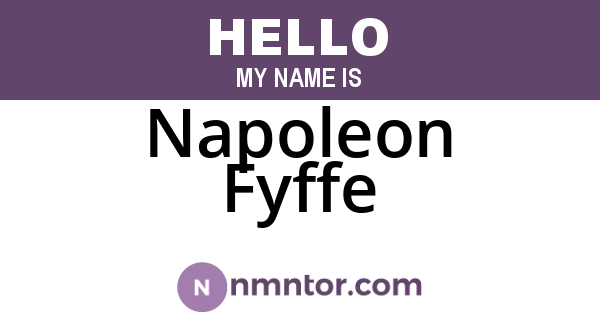 Napoleon Fyffe