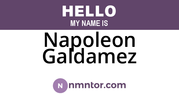 Napoleon Galdamez