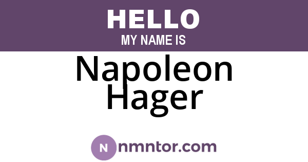 Napoleon Hager