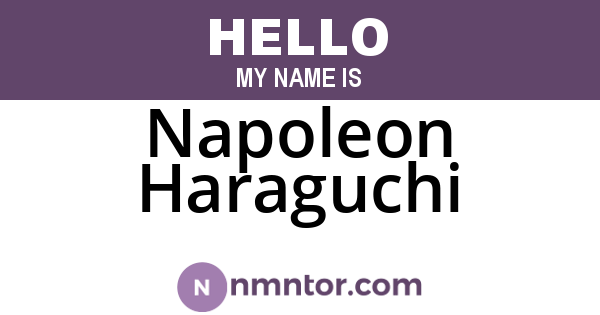 Napoleon Haraguchi