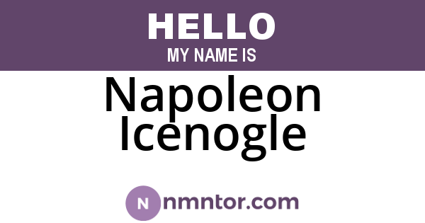 Napoleon Icenogle