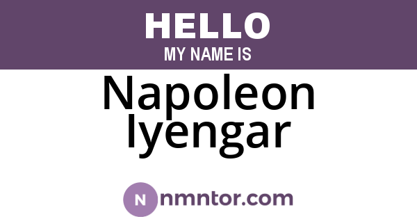 Napoleon Iyengar