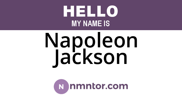 Napoleon Jackson