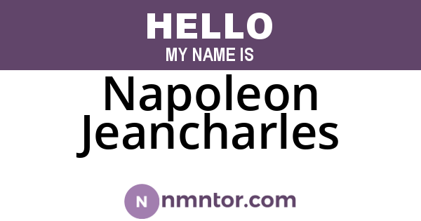 Napoleon Jeancharles