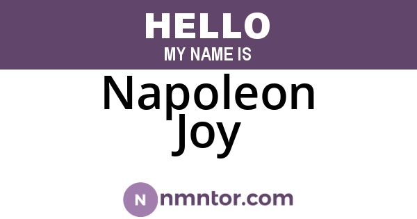 Napoleon Joy