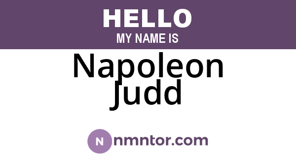 Napoleon Judd