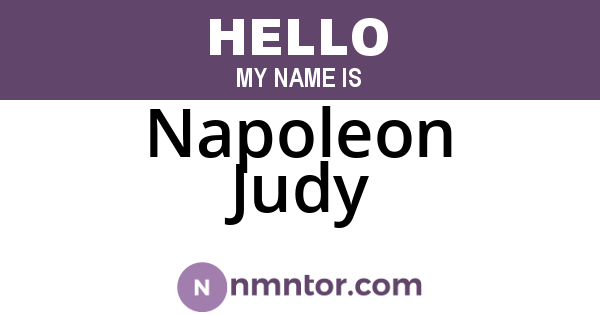 Napoleon Judy