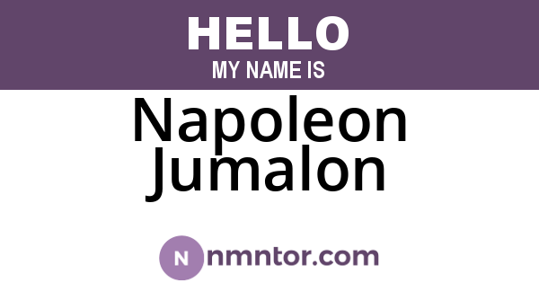 Napoleon Jumalon