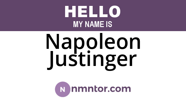 Napoleon Justinger